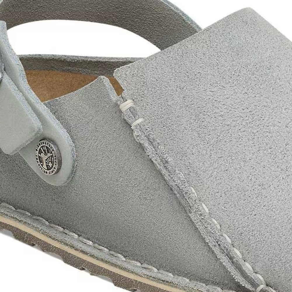 Birkenstock Gray Suede Mules - Picture 3 of 6